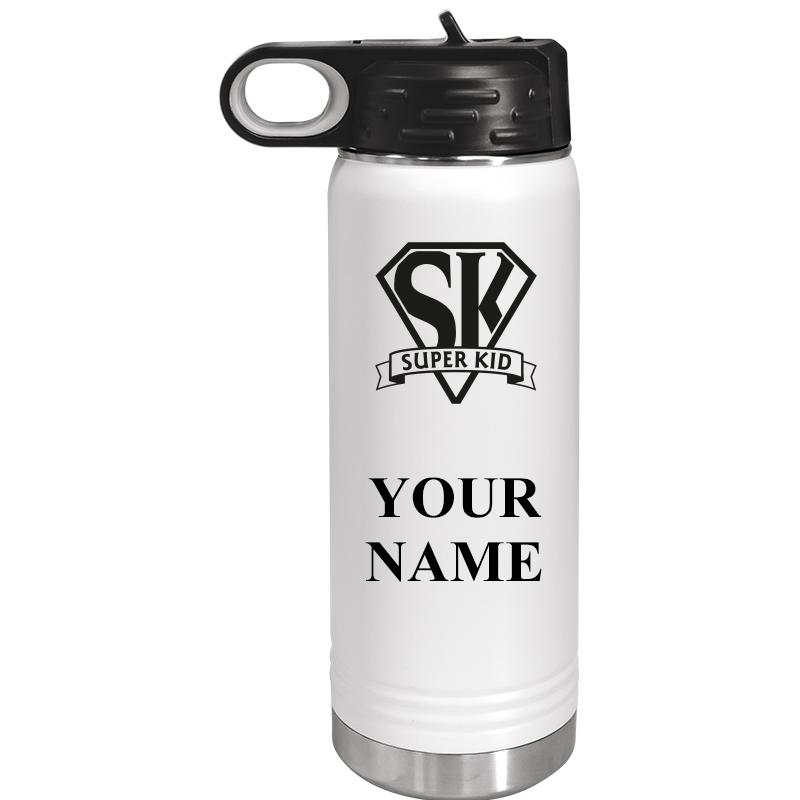WATER BOTTLE 20OZ WHITE