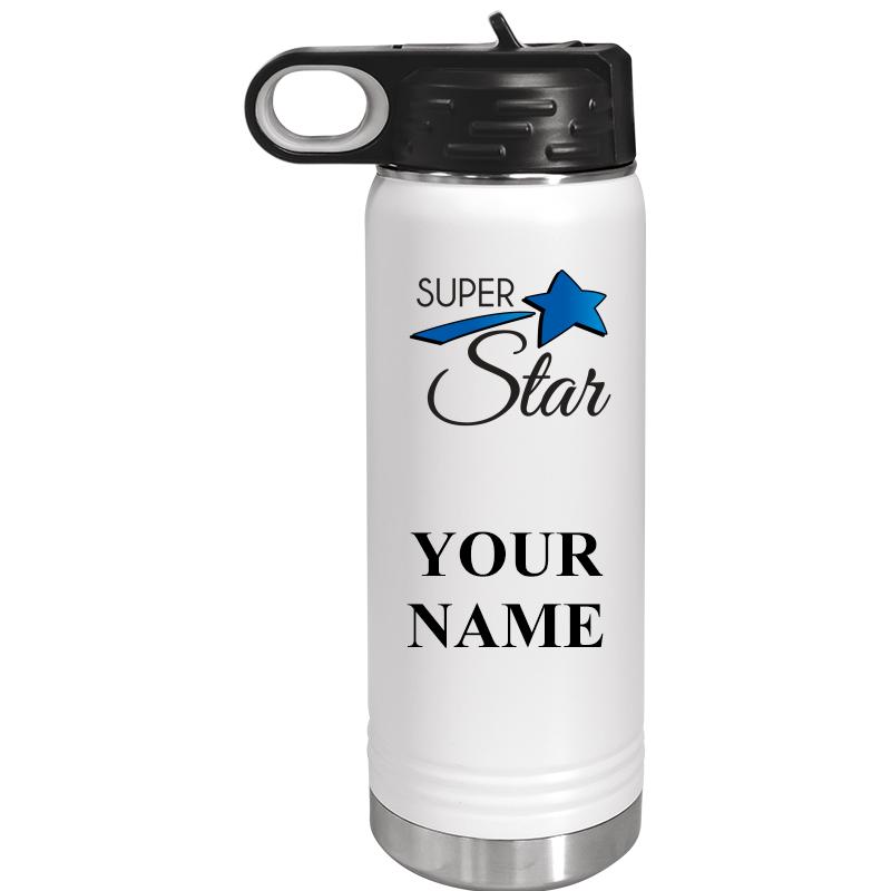 WATER BOTTLE 20OZ WHITE