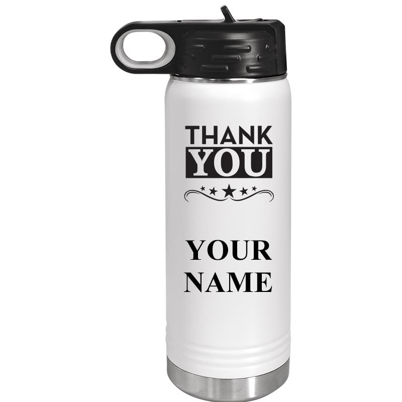 WATER BOTTLE 20OZ WHITE