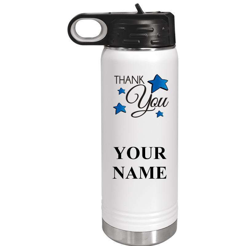 WATER BOTTLE 20OZ WHITE