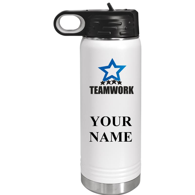 WATER BOTTLE 20OZ WHITE