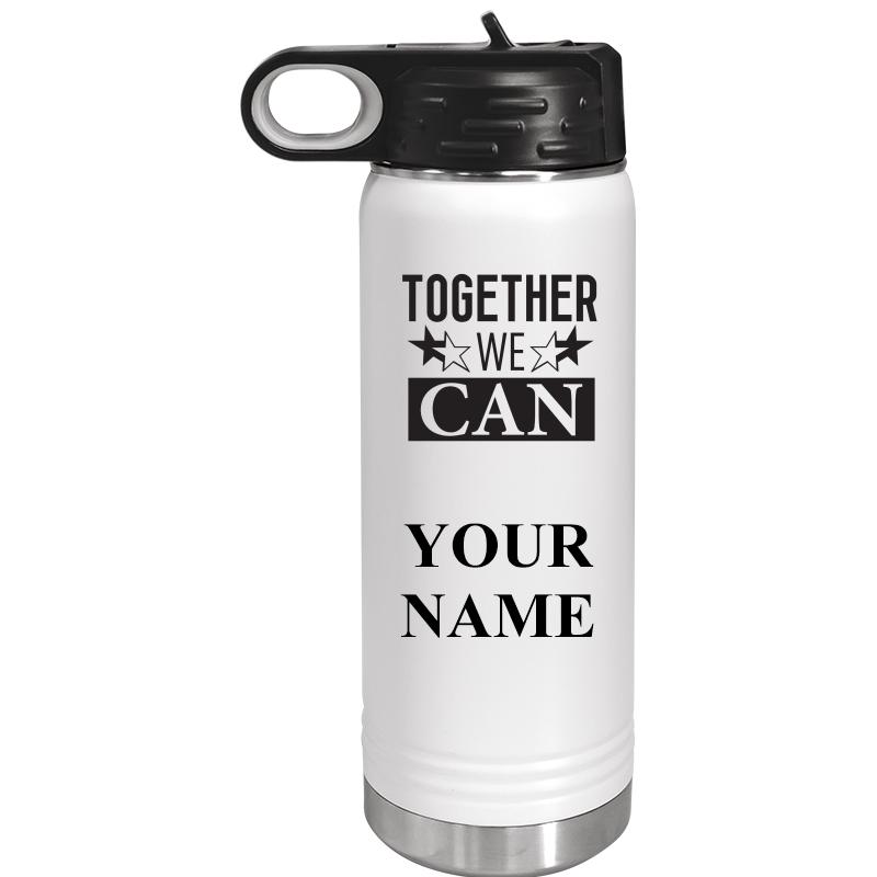 WATER BOTTLE 20OZ WHITE