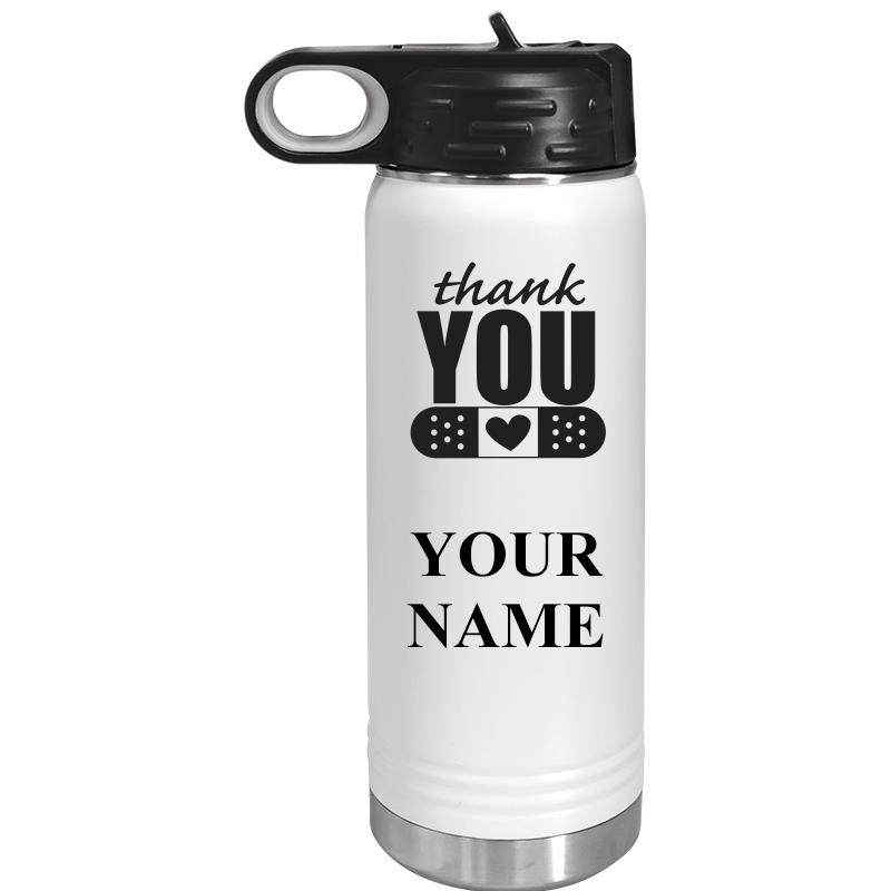 WATER BOTTLE 20OZ WHITE