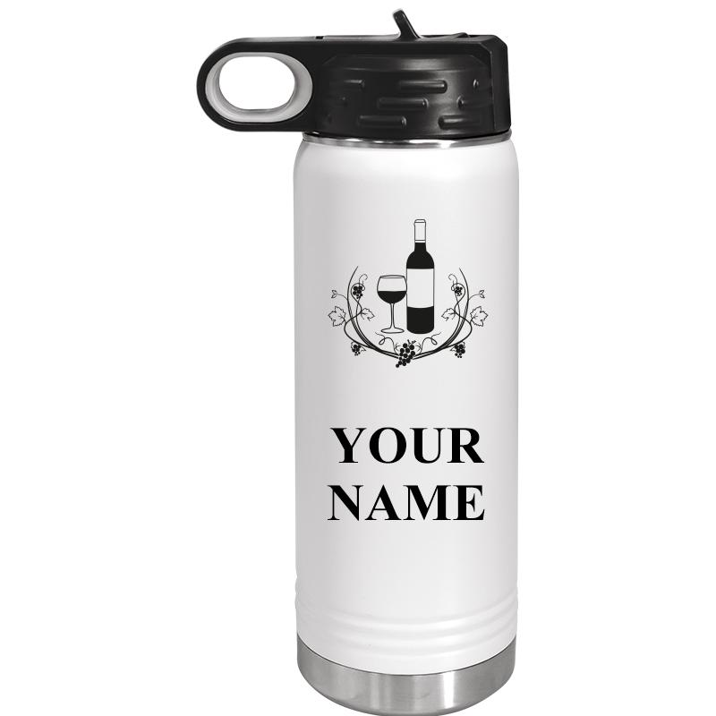 WATER BOTTLE 20OZ WHITE