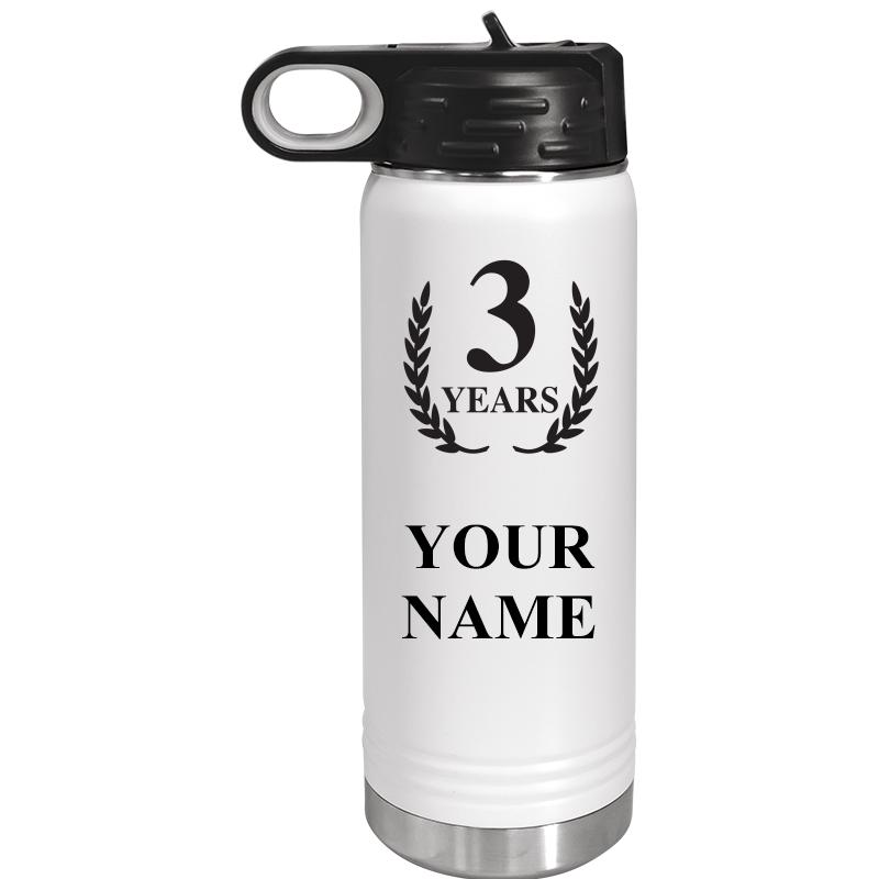 WATER BOTTLE 20OZ WHITE