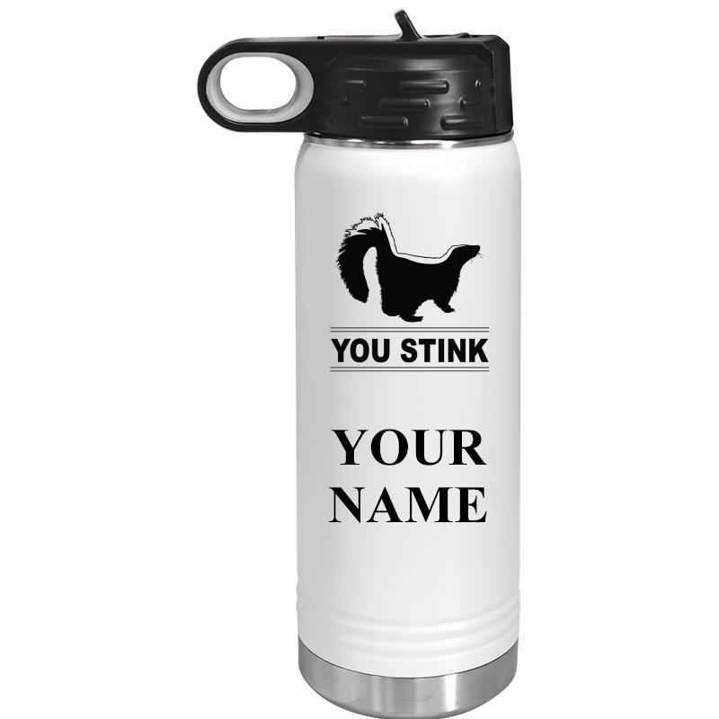 WATER BOTTLE 20OZ WHITE