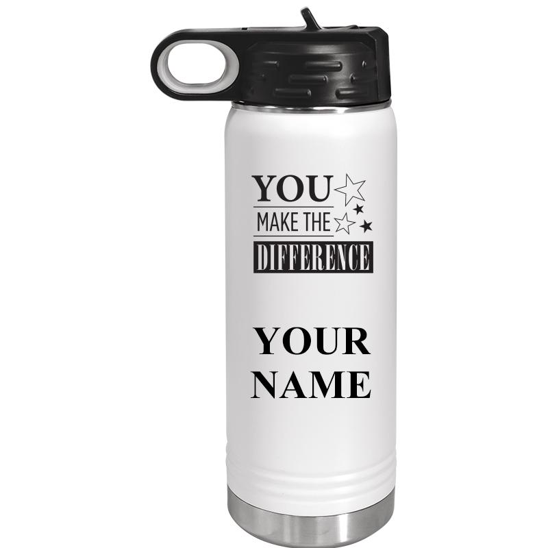 WATER BOTTLE 20OZ WHITE