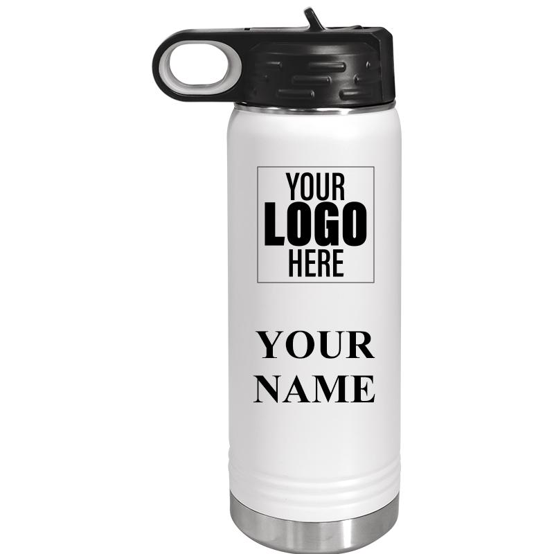 WATER BOTTLE 20OZ WHITE