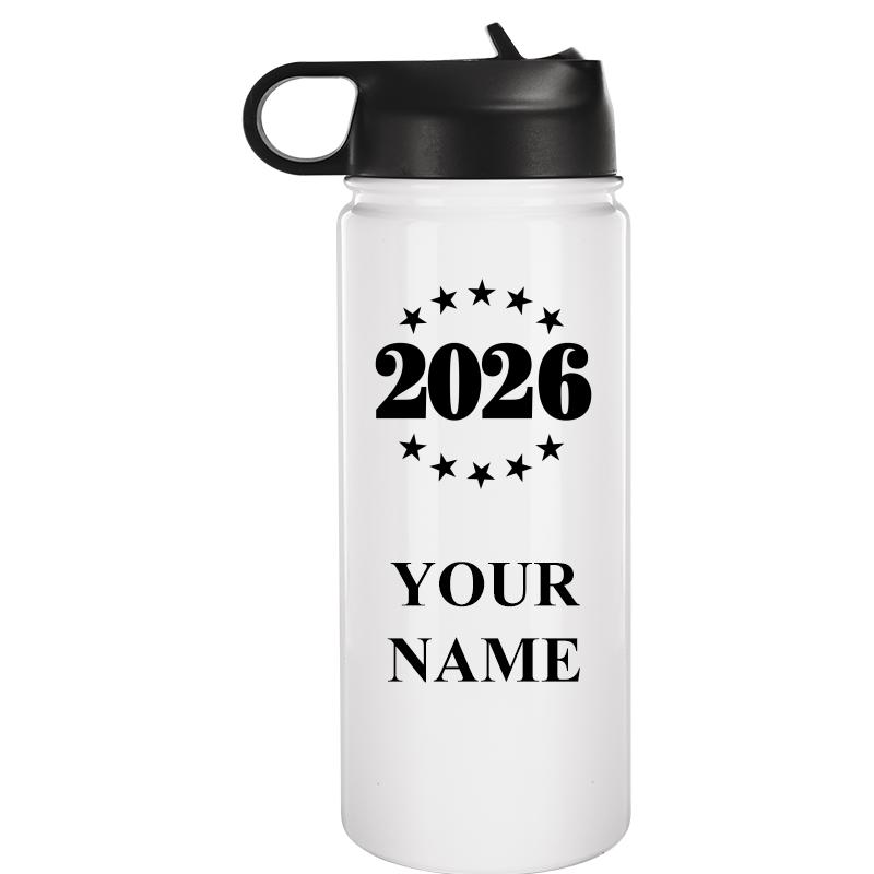 WATER BOTTLE 20OZ WHITE