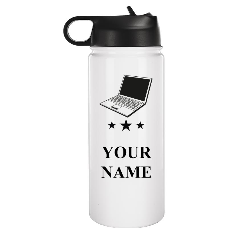 WATER BOTTLE 20OZ WHITE