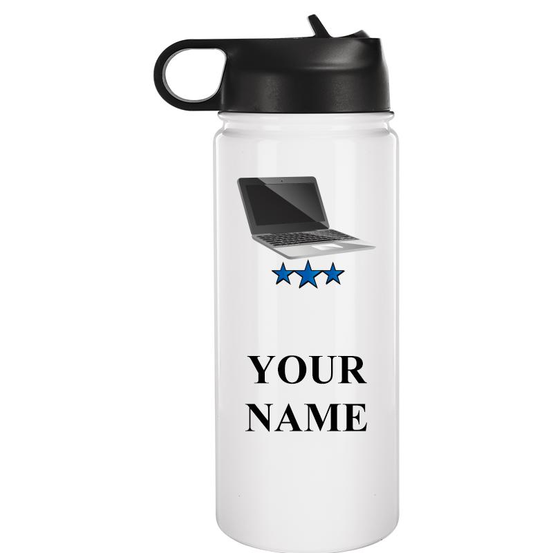 WATER BOTTLE 20OZ WHITE