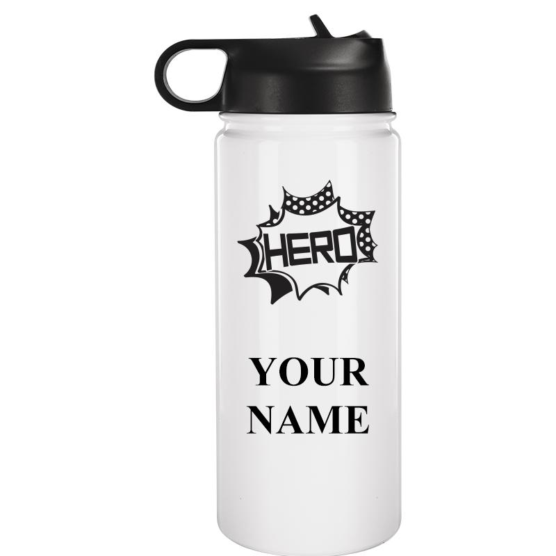 WATER BOTTLE 20OZ WHITE