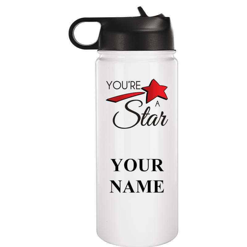 WATER BOTTLE 20OZ WHITE