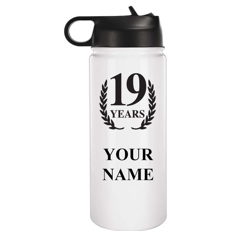WATER BOTTLE 20OZ WHITE