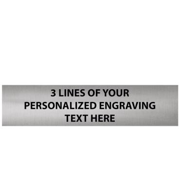 2.6"W x .6"H Replacement Plate For Trophies