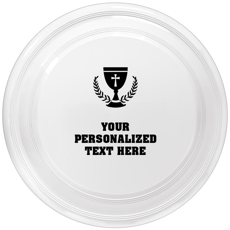 9" WHITE FRISBEE