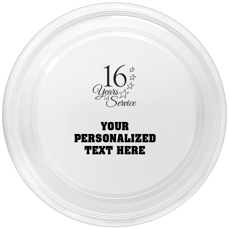 9" WHITE FRISBEE