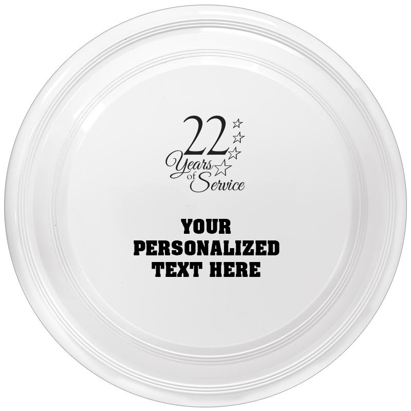 9" WHITE FRISBEE