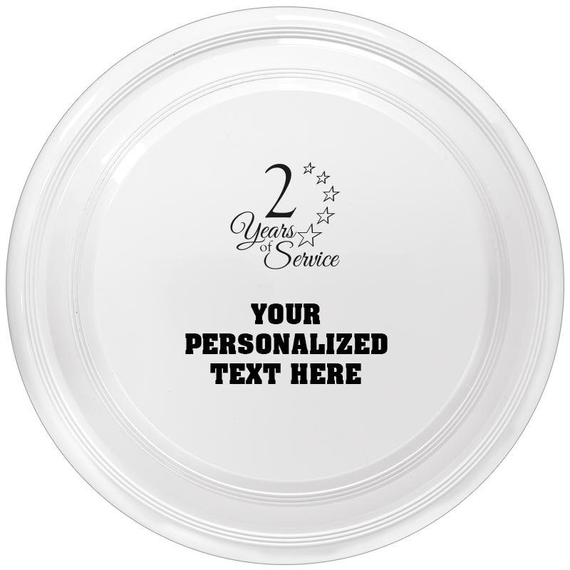 9" WHITE FRISBEE