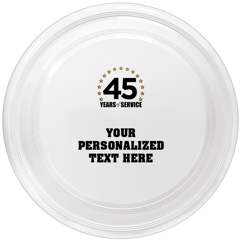9" WHITE FRISBEE