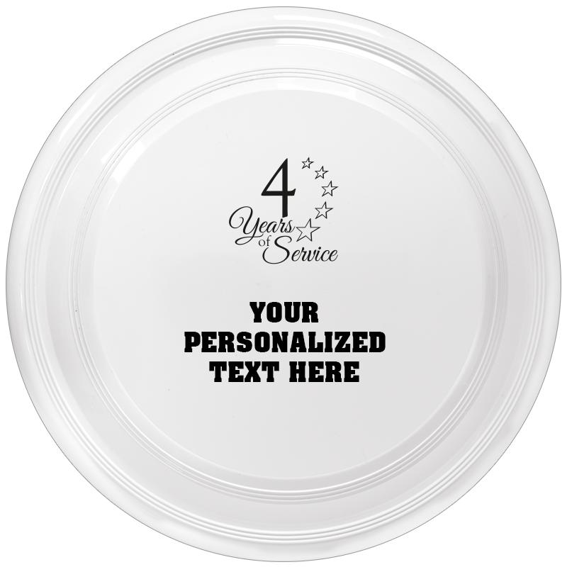 9" WHITE FRISBEE