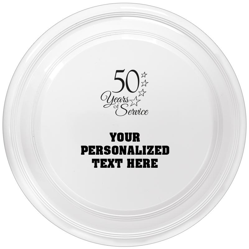 9" WHITE FRISBEE