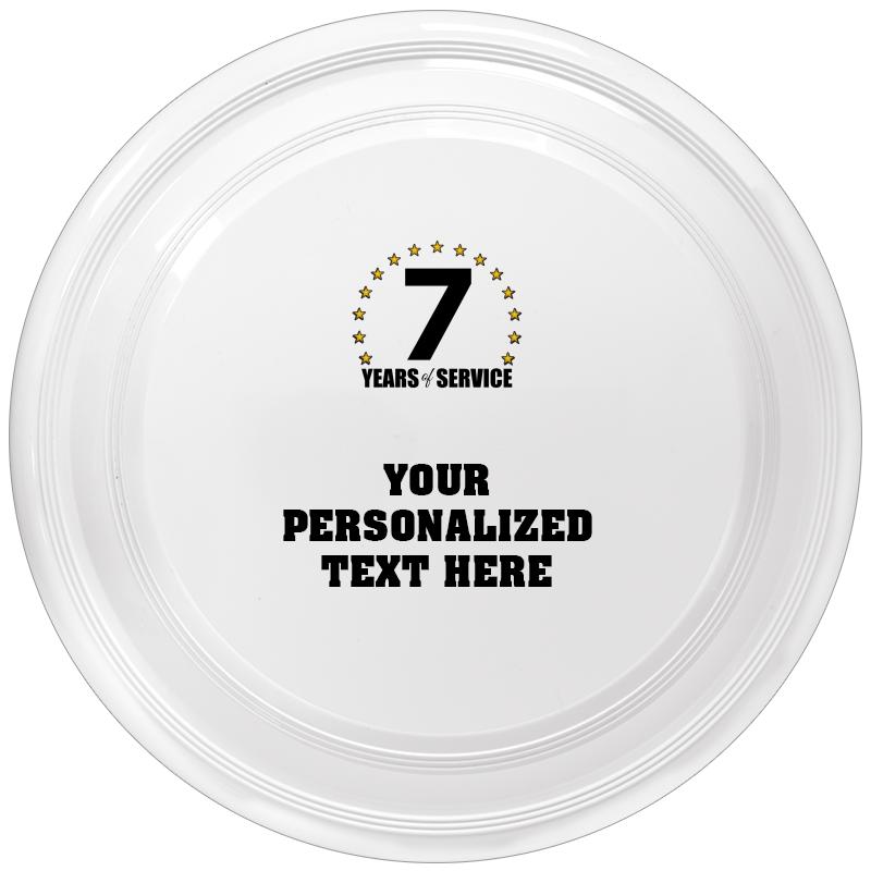 9" WHITE FRISBEE