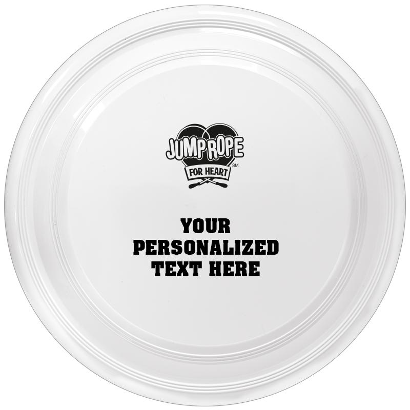 9" WHITE FRISBEE