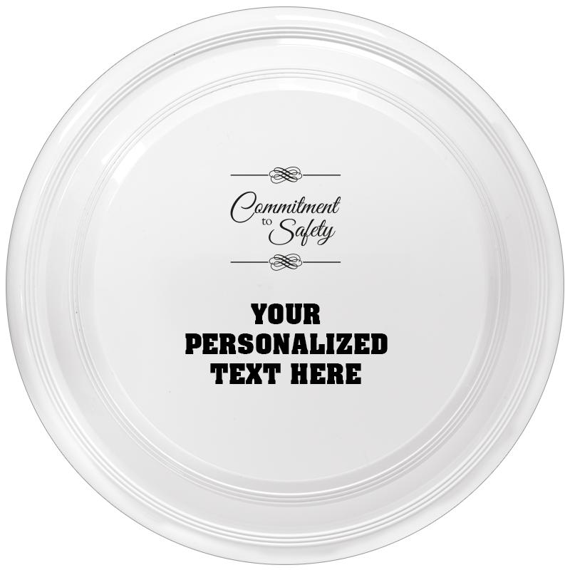 9" WHITE FRISBEE