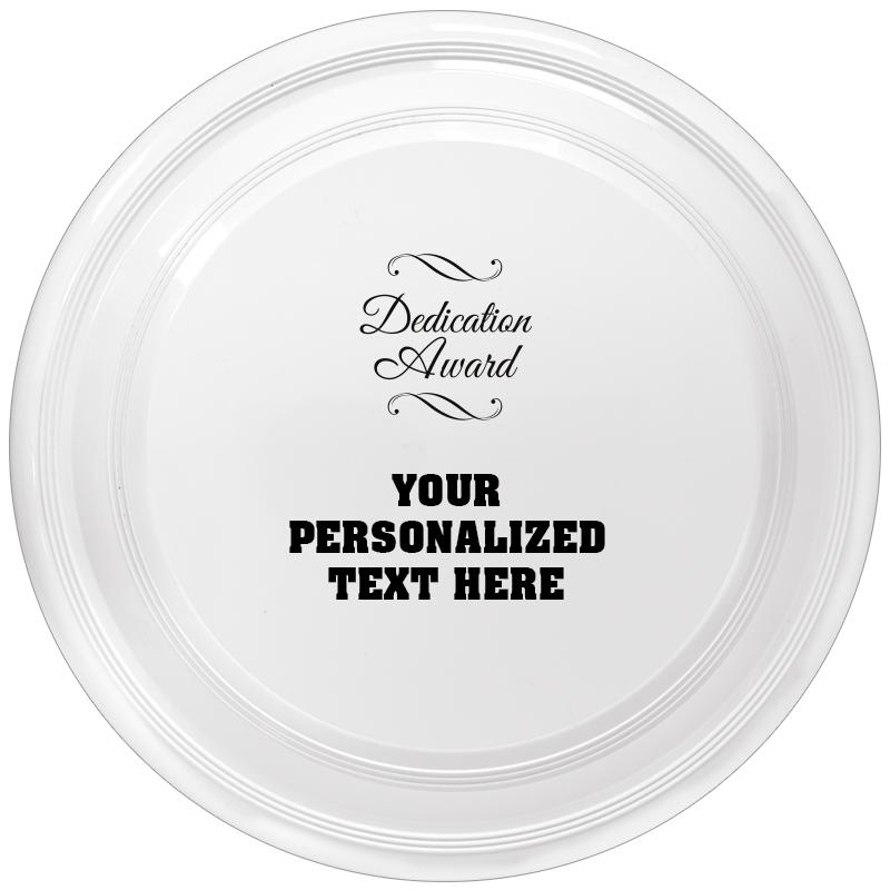 9" WHITE FRISBEE