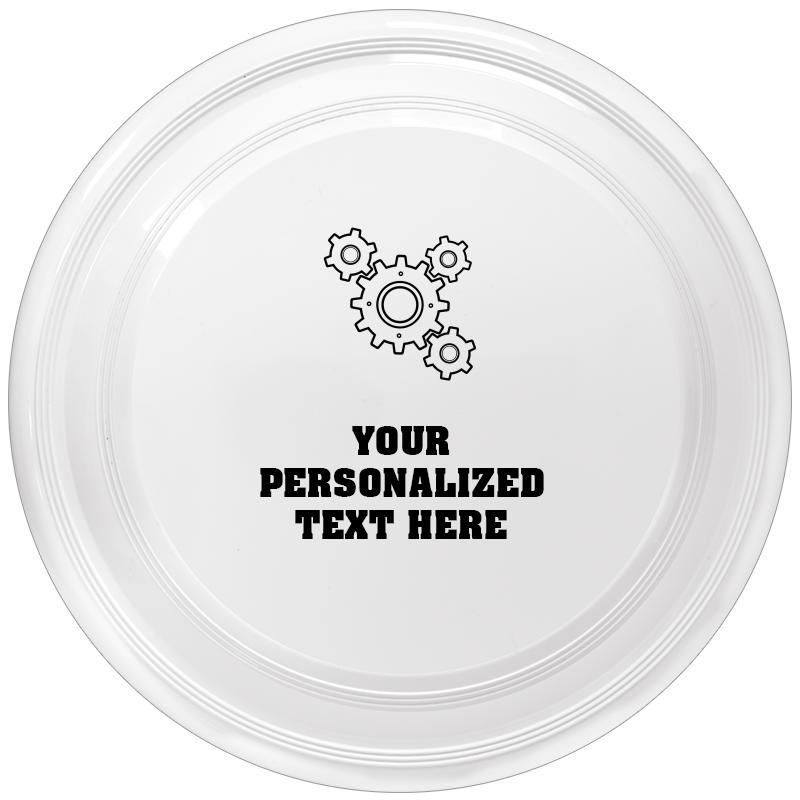 9" WHITE FRISBEE