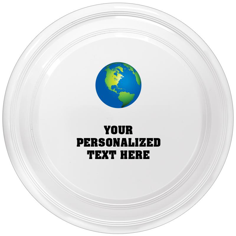 9" WHITE FRISBEE