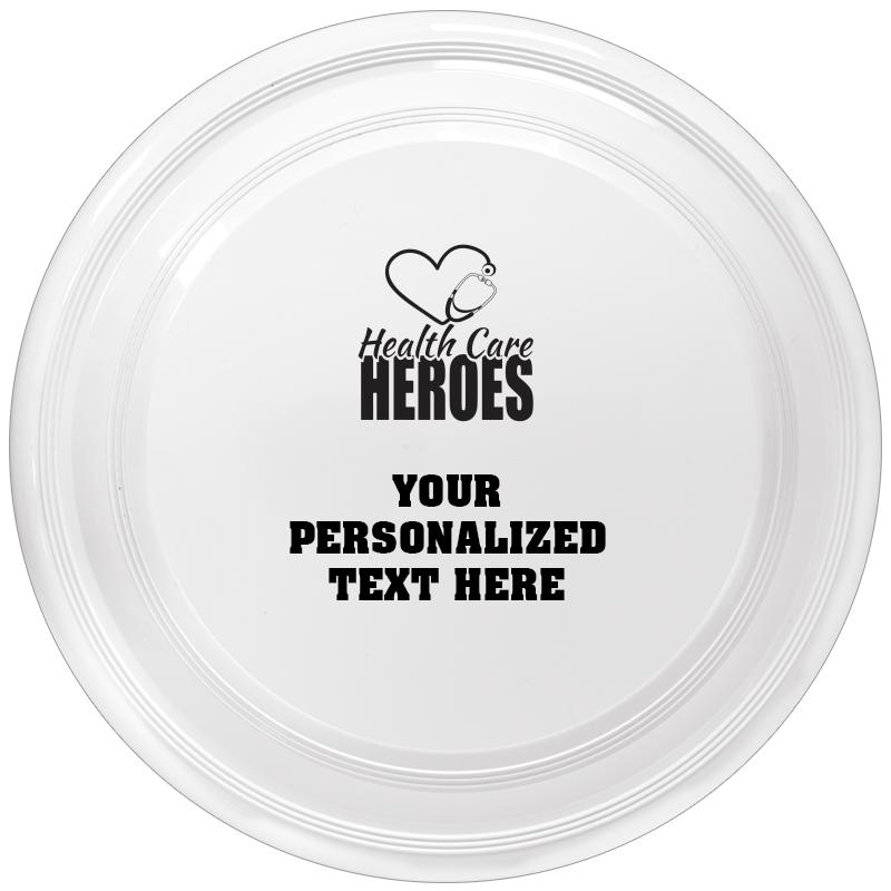9" WHITE FRISBEE