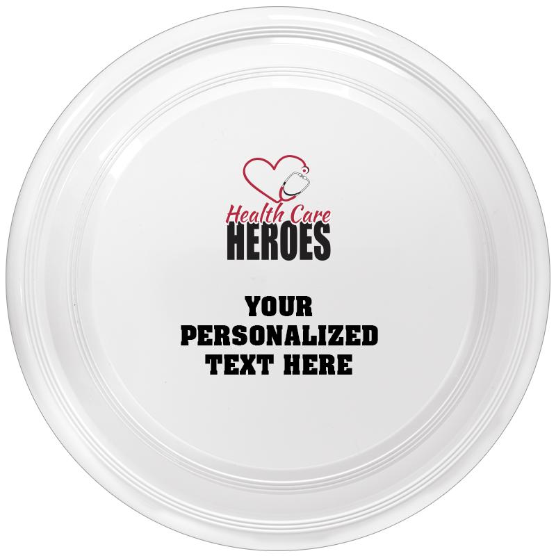 9" WHITE FRISBEE