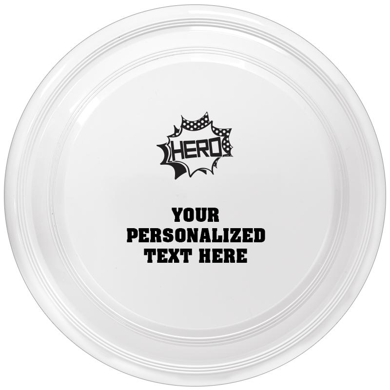 9" WHITE FRISBEE