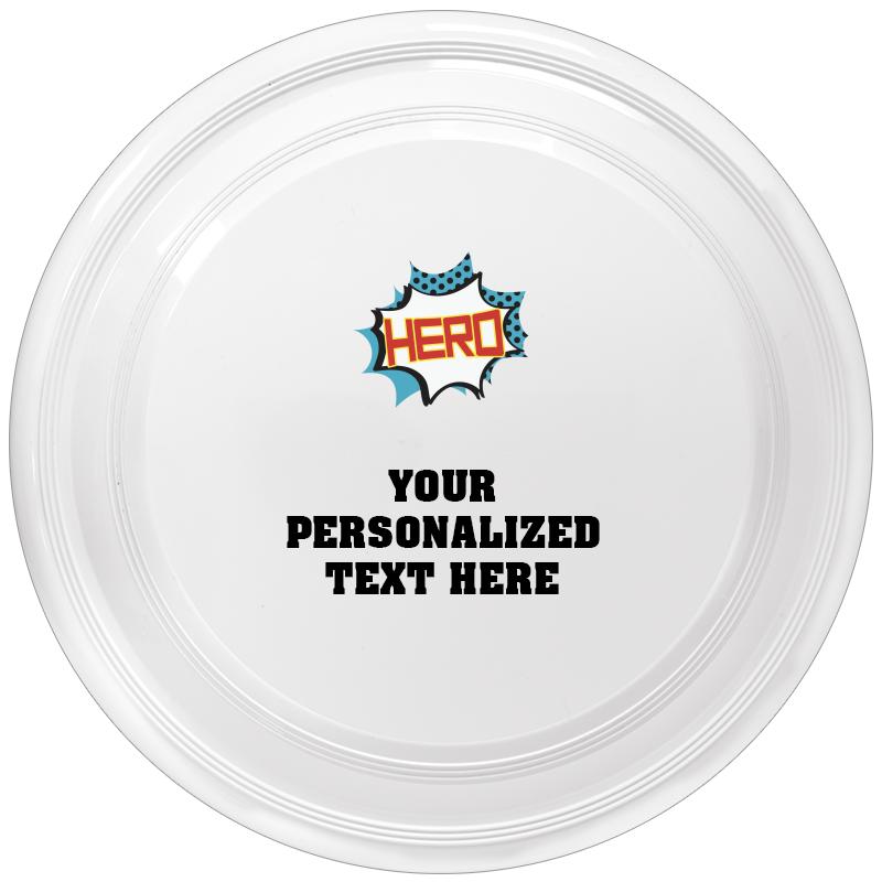 9" WHITE FRISBEE