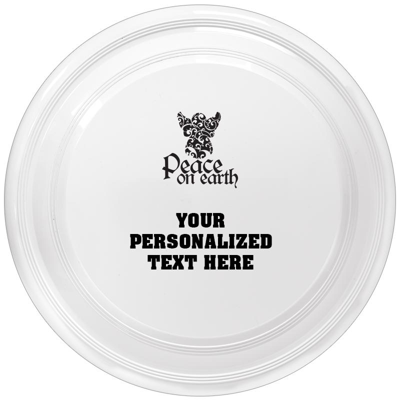 9" WHITE FRISBEE