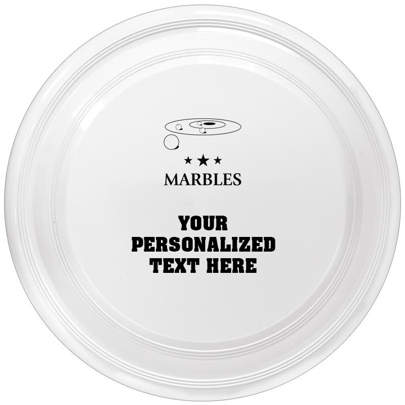 9" WHITE FRISBEE