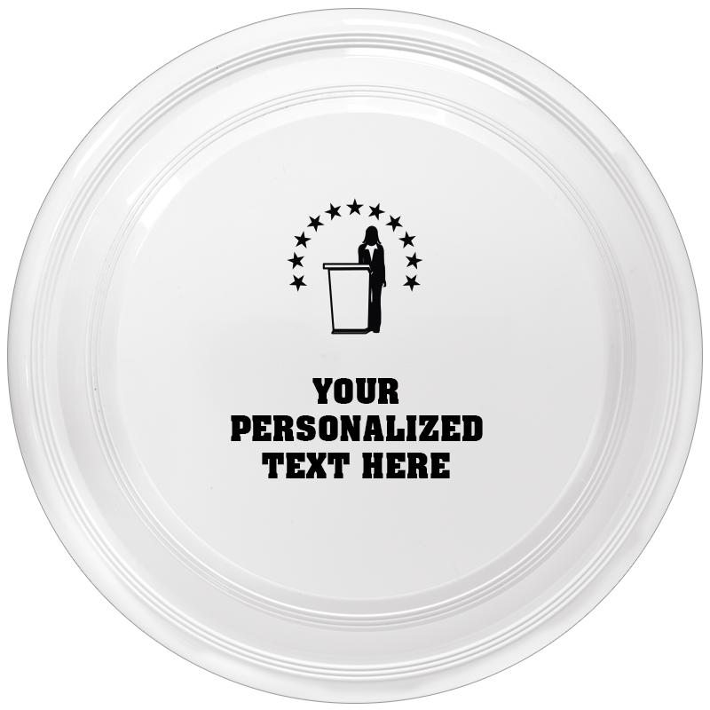 9" WHITE FRISBEE