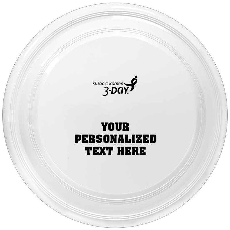 9" WHITE FRISBEE