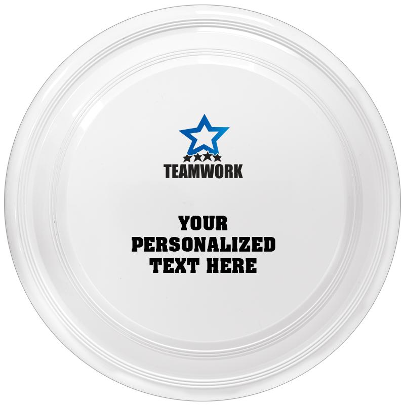 9" WHITE FRISBEE