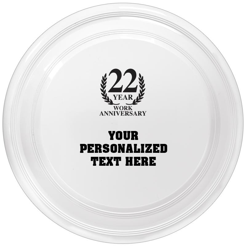 9" WHITE FRISBEE