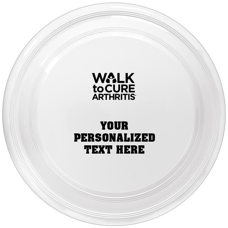9" WHITE FRISBEE