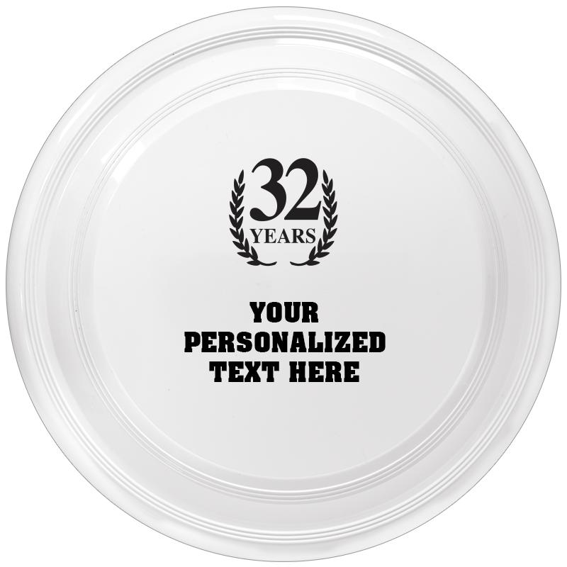9" WHITE FRISBEE