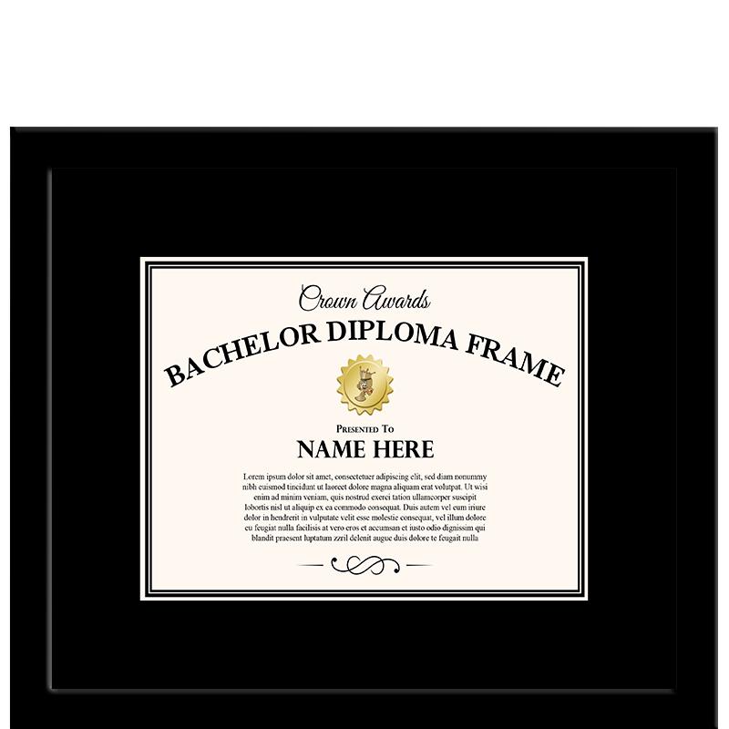 17x14.5 BLACK BCHLRS DPLMA FRM