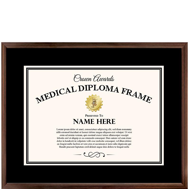 29x23 BRONZE MED DIPLOMA FRM