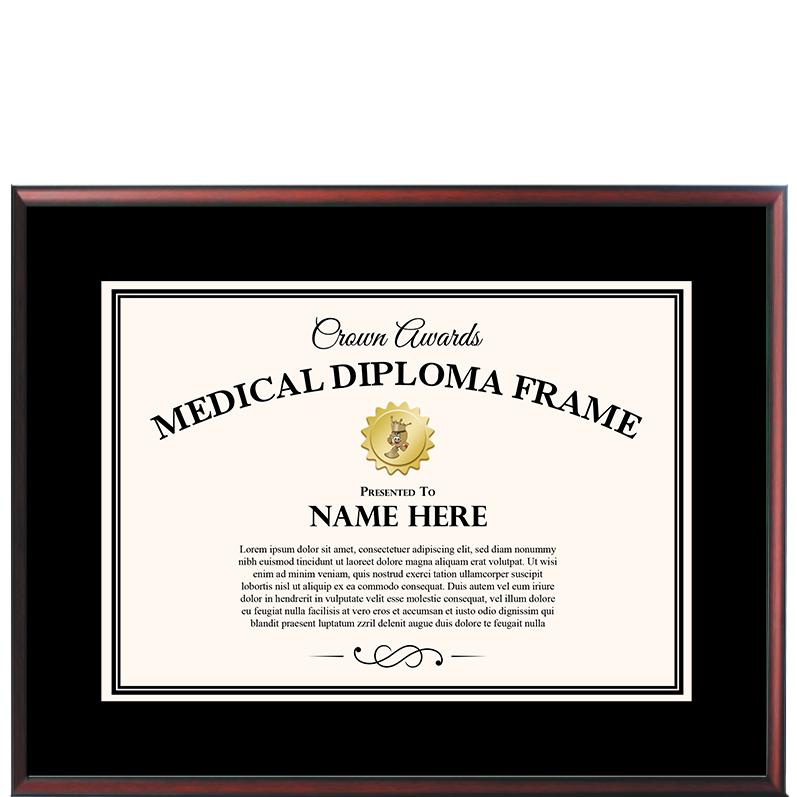 29x23 MAHOGANY MED DIPLOMA FRM
