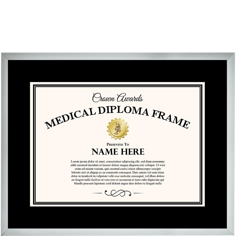 29x23 SILVER MED DIPLOMA FRM