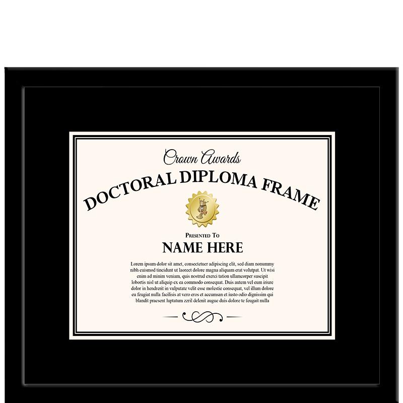 20x17 BLK DOCTORAL DIPLOMA FRM