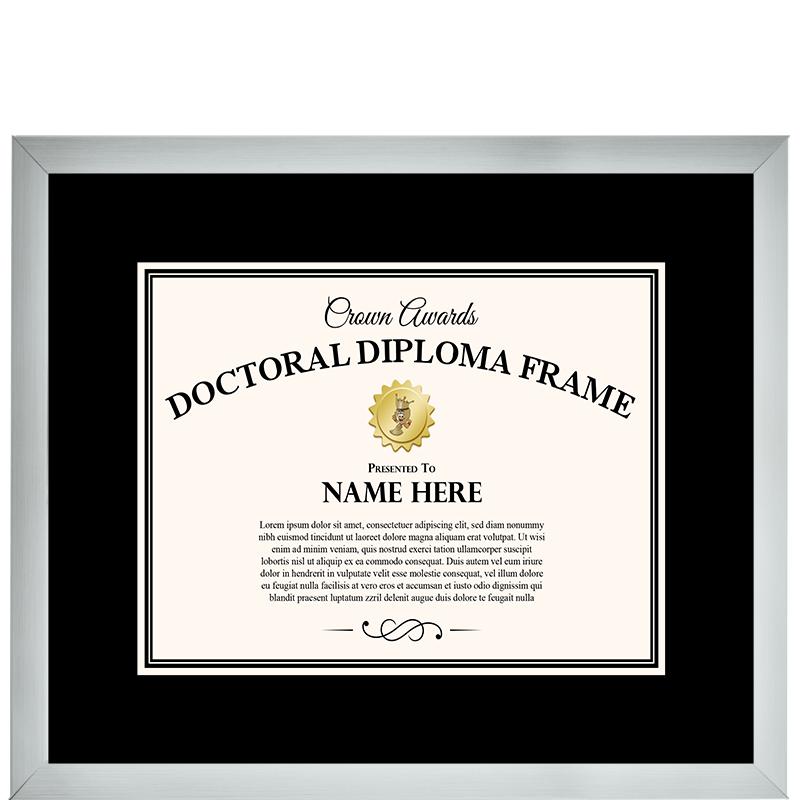 20x17 SILVR DOCTORAL DPLMA FRM